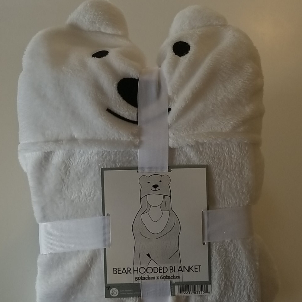 White Hooded Blanket
